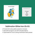Sublimation Glitter Iron-On Kit &ndash; A4 (4 ct), Glitter White