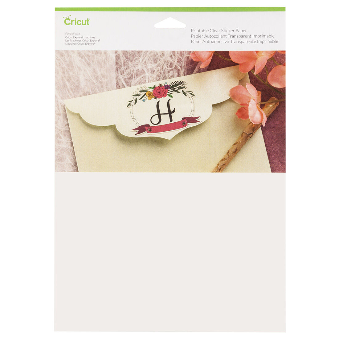 Clear printable sales sticker paper