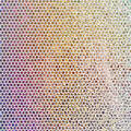 Collection d'Iron-On à motif de mosaïque ronde scintillante holographique, Cherry Fizz