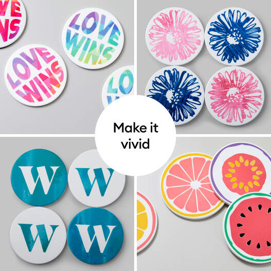 Coaster Blank, Round (6 ct)