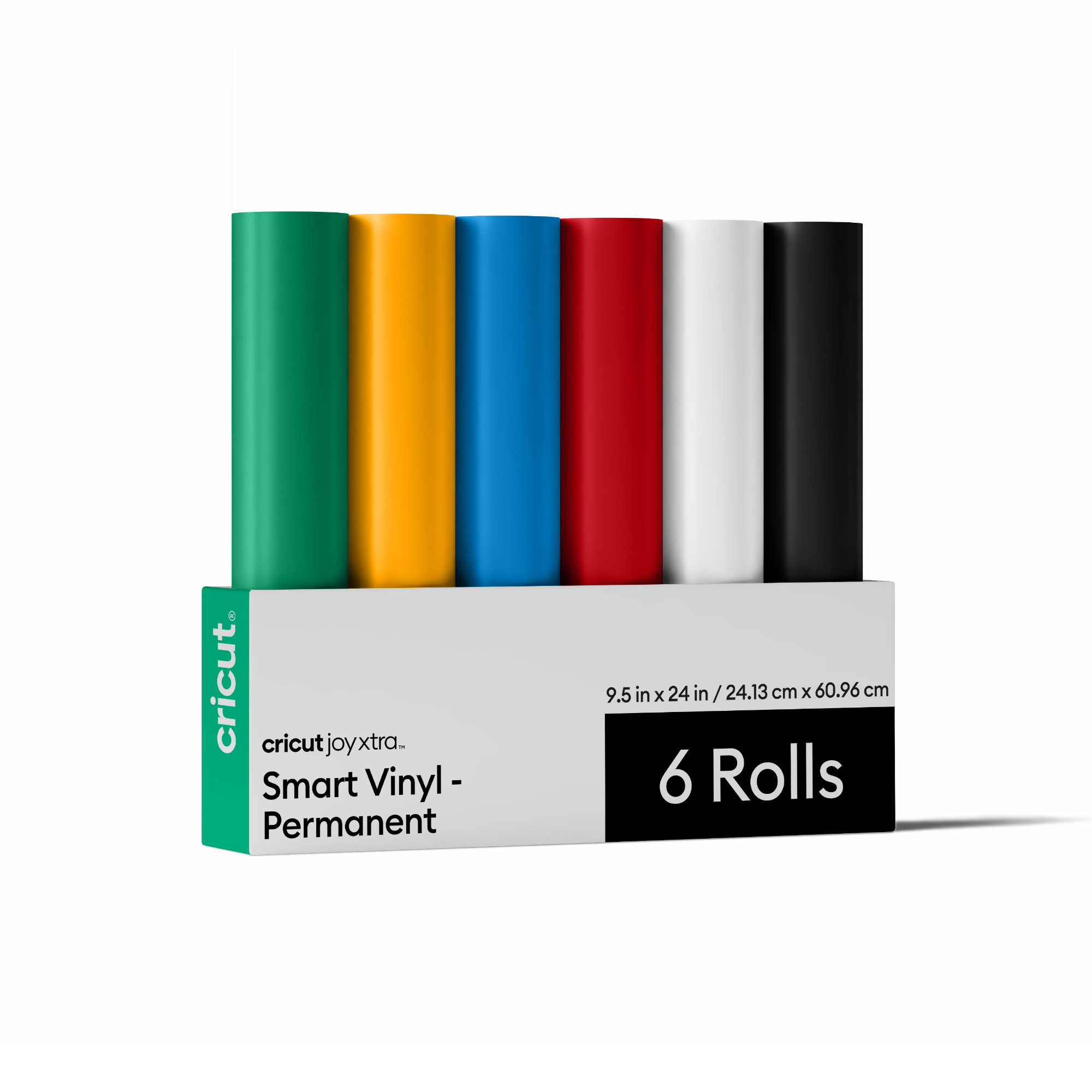 Cricut™ Joy Xtra™ Smart Vinyl™ Matless Permanent Vinyl | Variety Sampler (0.6m / 2ft | 6Count)