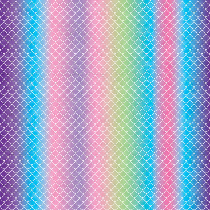 Infusible Ink™ Transfer Sheet Patterns, Mermaid Rainbow Infusible Ink™ Transfer Sheet Patterns, Mermaid Rainbow