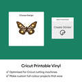 Cricut&trade; Printable Vinyl &ndash; A4 (20 ct), Gold