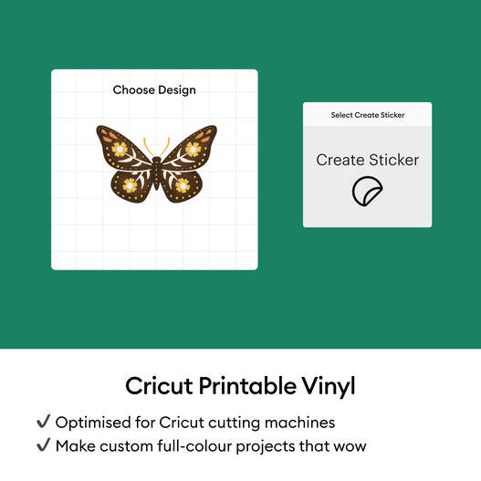 Cricut&trade; Printable Vinyl &ndash; A4 (20 ct), Gold