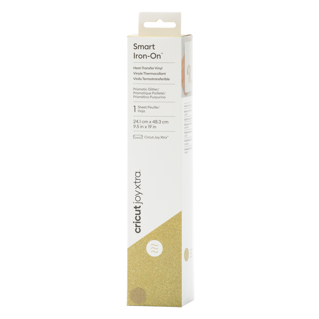 Cricut™ Joy Xtra™ Prismatic Glitter Smart Iron-On™ (19 in) | Gold
