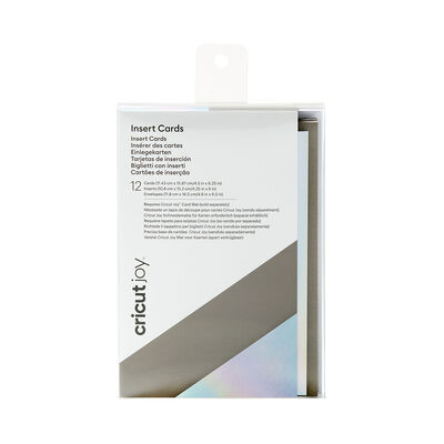 Cricut Joy™ Insert Cards, Gray/Silver Holographic