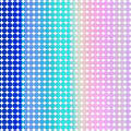 Holographic Iron-On Mosaic Circles
