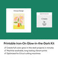 Printable Iron-On Glow in the Dark Kit &ndash; A4 (4 ct)