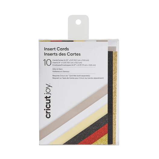 Cartes avec insert, collection Glitz & Glam - R20 (10 unit&eacute;s)