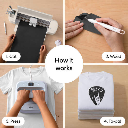 Smart Iron-On&trade; Glitzerfolie ohne Schneidematte (91,4 cm / 3 Fu&szlig;), Rot