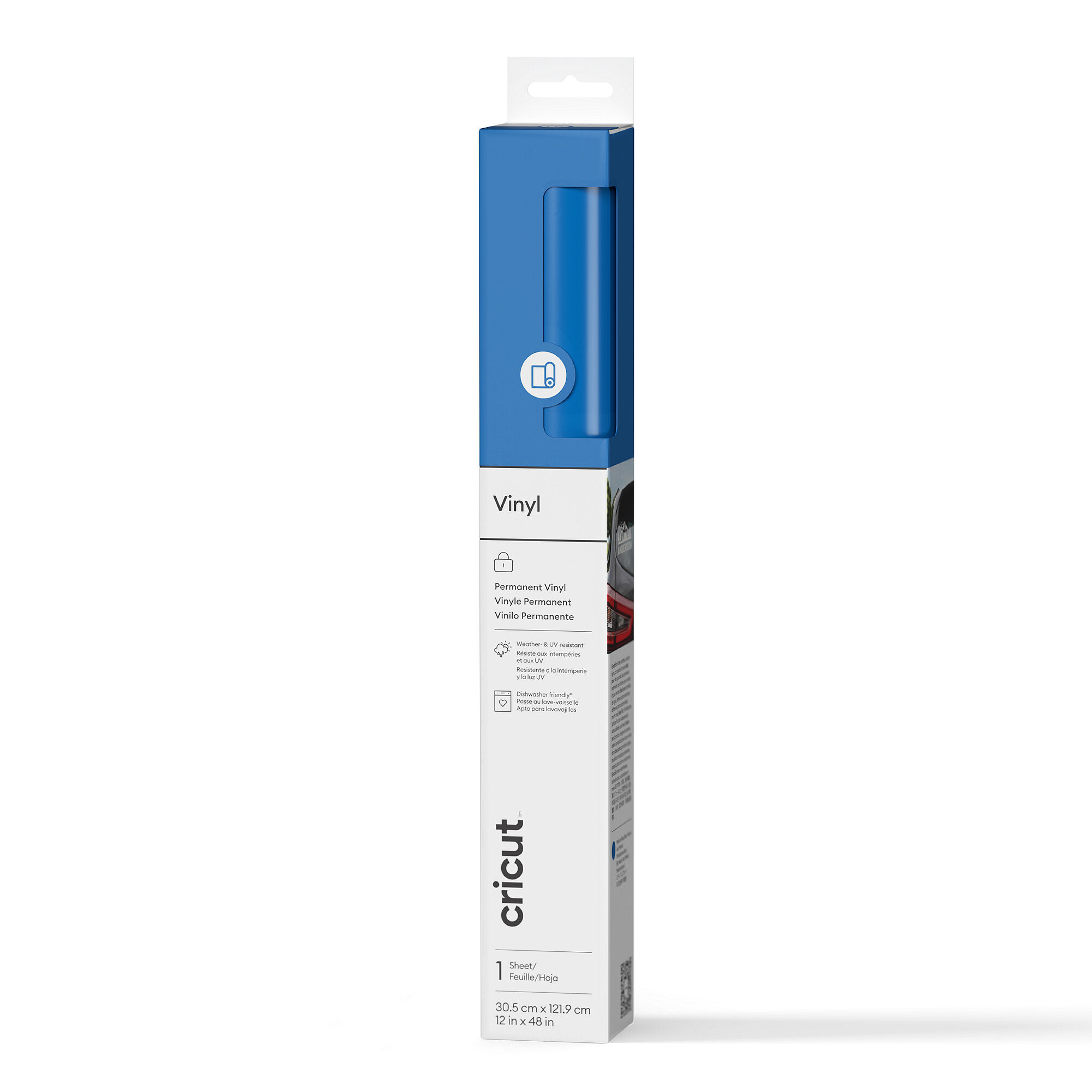 Vinyl – Permanent (1,2 M / 4 Fuß), Mittelstarkes Blau