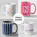 Beveled Ceramic Mug Blank - 15 oz/425 ml (6 ct)