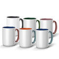 Beveled Ceramic Mug Blank - 15 oz/425 ml (6 ct)