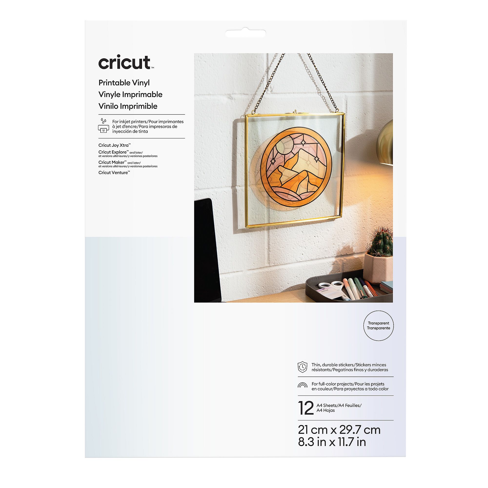 Cricut Printable Vinyl | A4 | Transparent