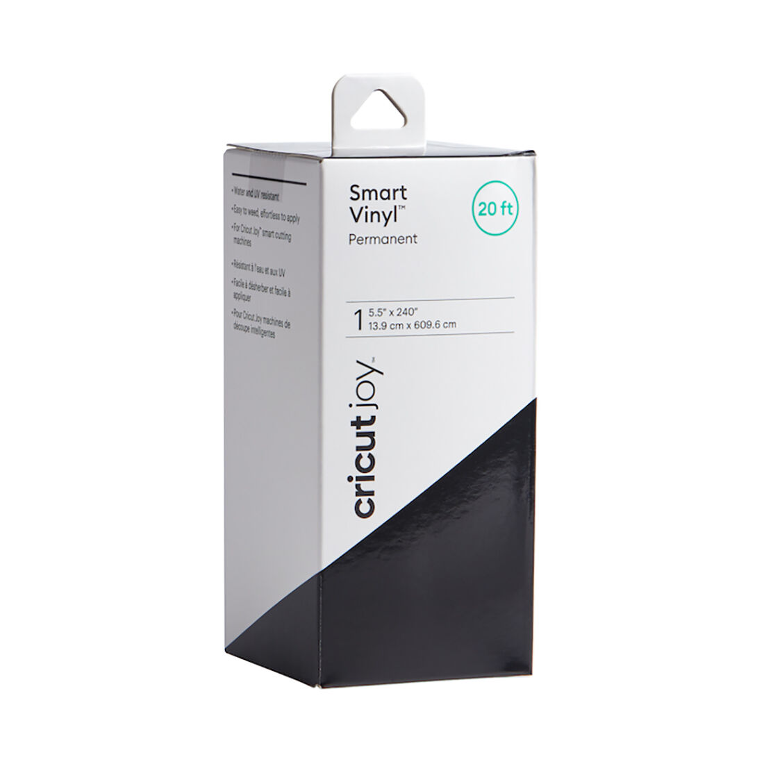 Cricut Joy Smart Vinyl – Permanent Value Roll (20 Ft), Schwarz | Black
