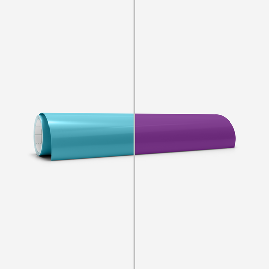 Vinyle à couleur changeante activé par le froid – Permanent, turquoise - violet