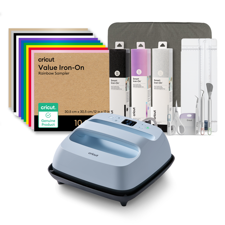 Cricut EasyPress&trade; 3 - 22.5 cm x 22.5 cm / 9 in x 9 in + Everything Iron-On Bundle