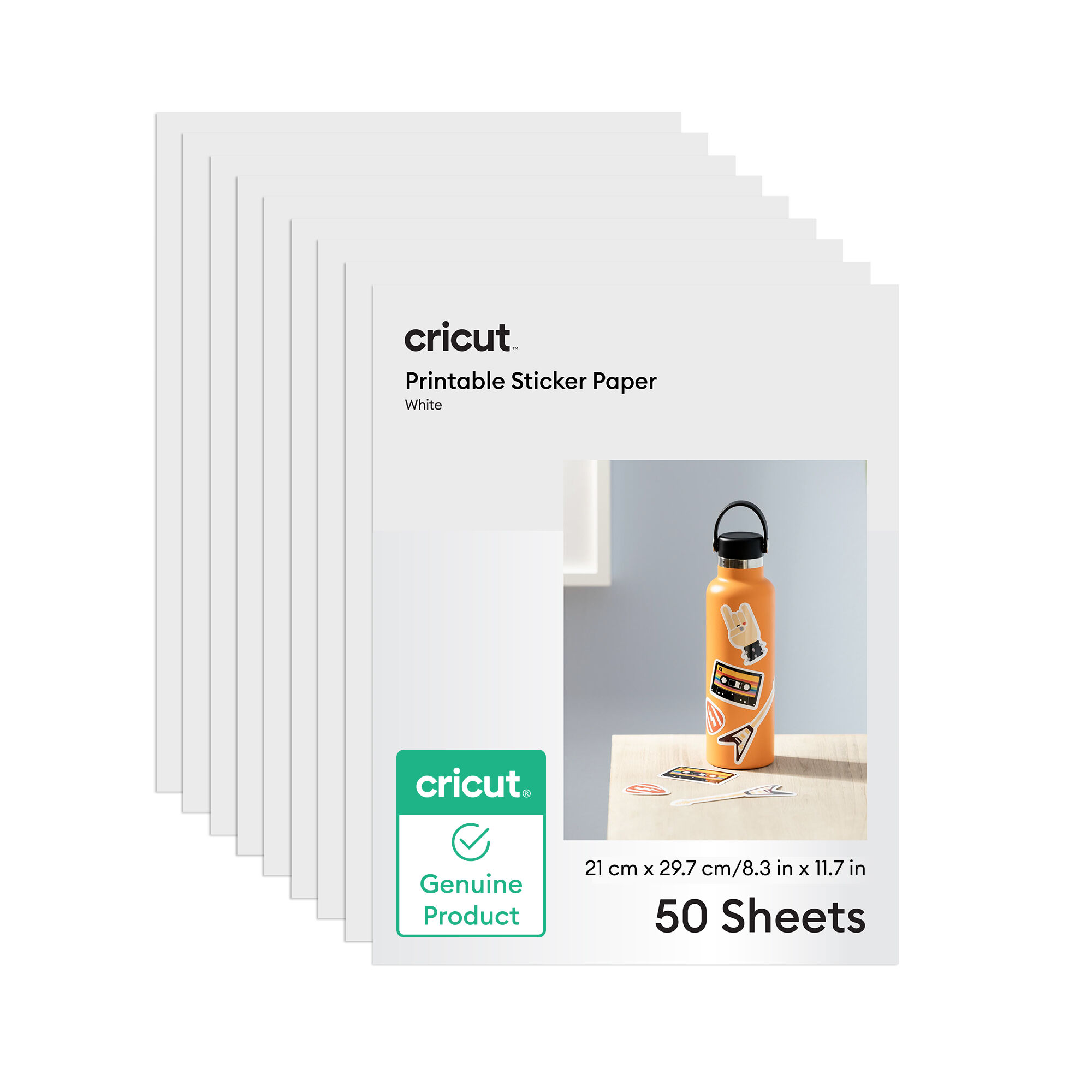 Cricut Printable Sticker Paper – A4 (50 Count) | White