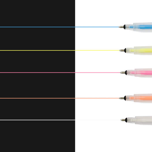 Stylos &agrave; encre gel acrylique, 1&nbsp;mm (6&nbsp;pi&egrave;ces)