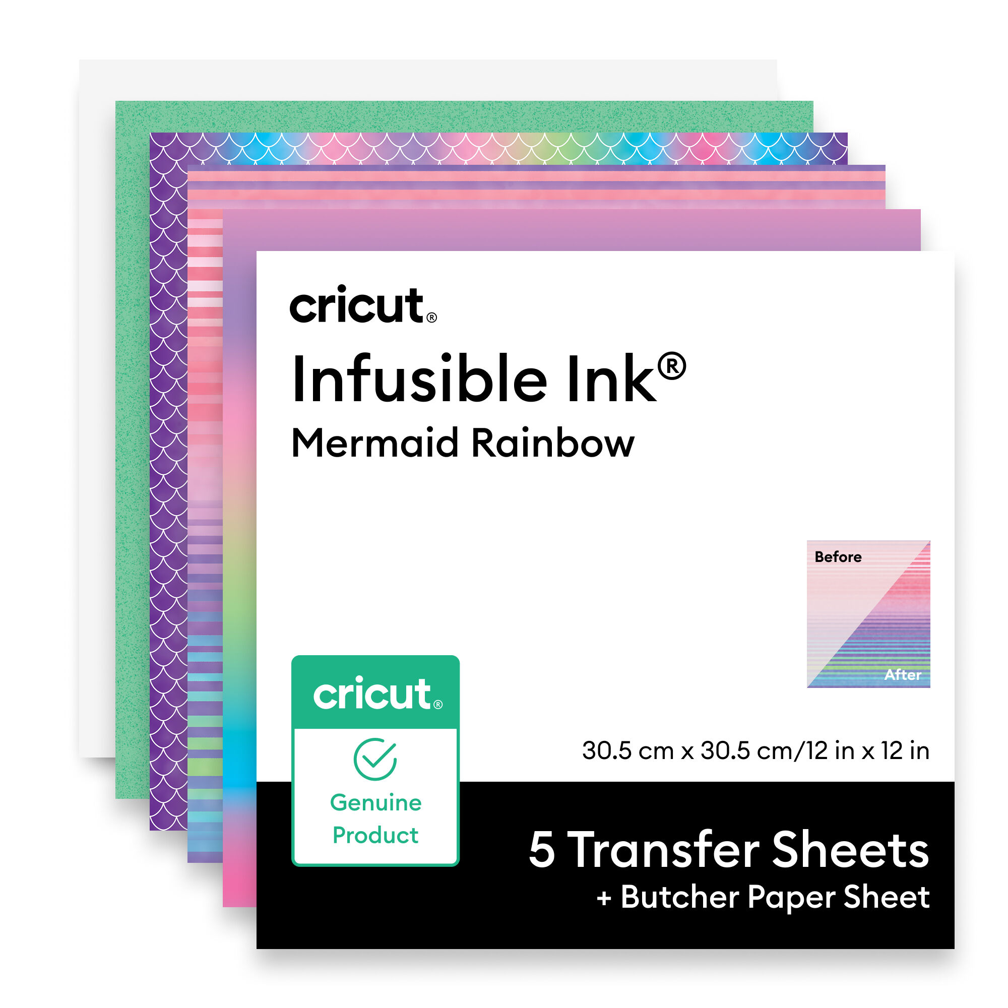 Cricut Patterned Infusible Ink Transfer Sheets | Mermaid Sampler