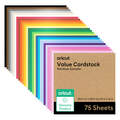 Papier cartonn&eacute; &eacute;conomique, collection Rainbow &ndash; 30,5 cm x 30,5 cm (12 po x 12 po) (75 unit&eacute;s)