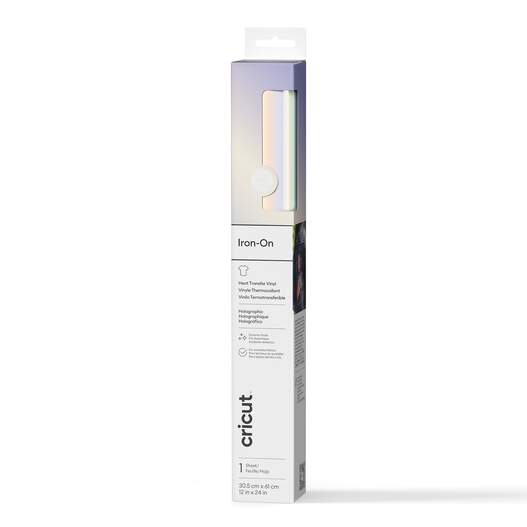Holographic Iron-On, Translucent Blue