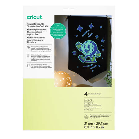 Printable Iron-On Glow in the Dark Kit &ndash; A4 (4 ct)