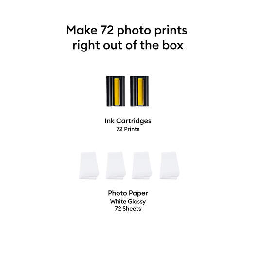 Cricut StickerPix Print + Cut&trade; Photo Paper & Ink Cartridge Set (72 Prints)