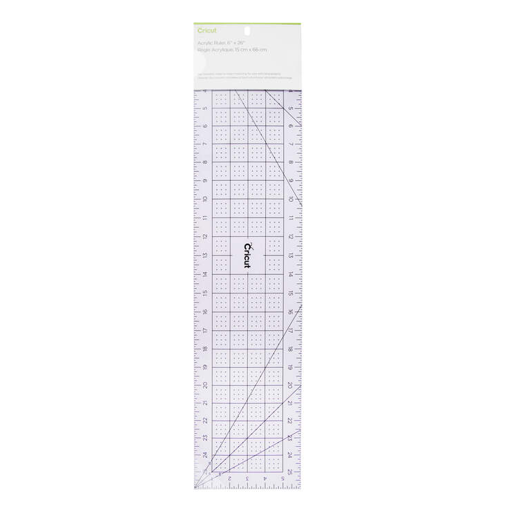 Acrylic Ruler, Lilac  - 6" x 26"
