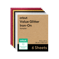 Value Glitter Iron-On, Party Sampler &ndash; 10 in x 12 in (6 ct)