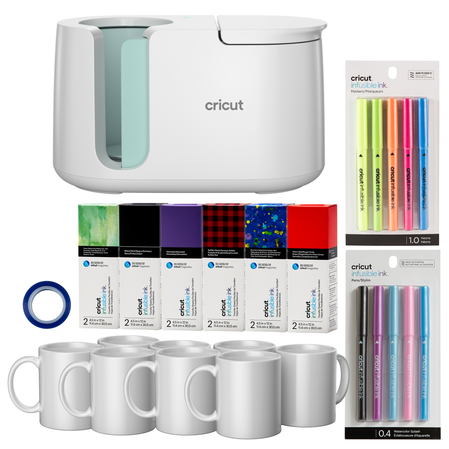 Cricut Mug Press™ + Everything Materials Bundle Cricut Mug Press™ + Everything Materials Bundle