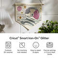 Smart Iron-On&trade; Glitzer &ndash; B&uuml;gelfolie ohne Schneidematte, Saphirblau (33 x 91,4 cm / 13 x 36 Zoll)