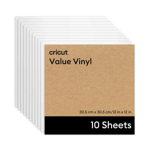 Value Vinyl (0.3m / 12 in) (10 ct), White