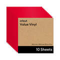 Vinyl im Vorteilspack (0,3 m / 12 Zoll) (10 Stk.), Rot