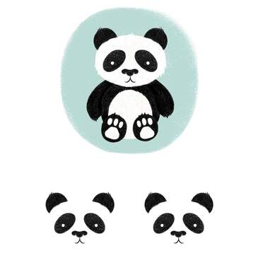 Iron-On Designs™, Panda (LG)
