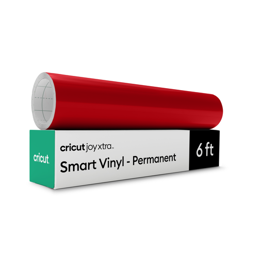 Vinyle permanent sans tapis Smart Vinyl™ Cricut Joy Xtra™ (1,8 m / 6 pi), Rouge