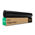 Vinyle économique de 30,5 cm × 3 m (12 po × 10 pi), Noir