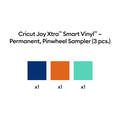 Vinyle permanent sans tapis Smart Vinyl&trade; Cricut Joy Xtra&trade;, collection Pinwheel (3 unit&eacute;s)