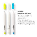 Stylos à encre gel opaques Cricut Joy™ 1,0 mm, jaune/blanc/bleu (3 unités)