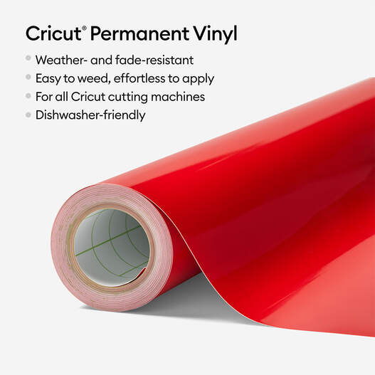 Vinyl - Permanent (30.5 cm x 4.5 m), Tomato Red