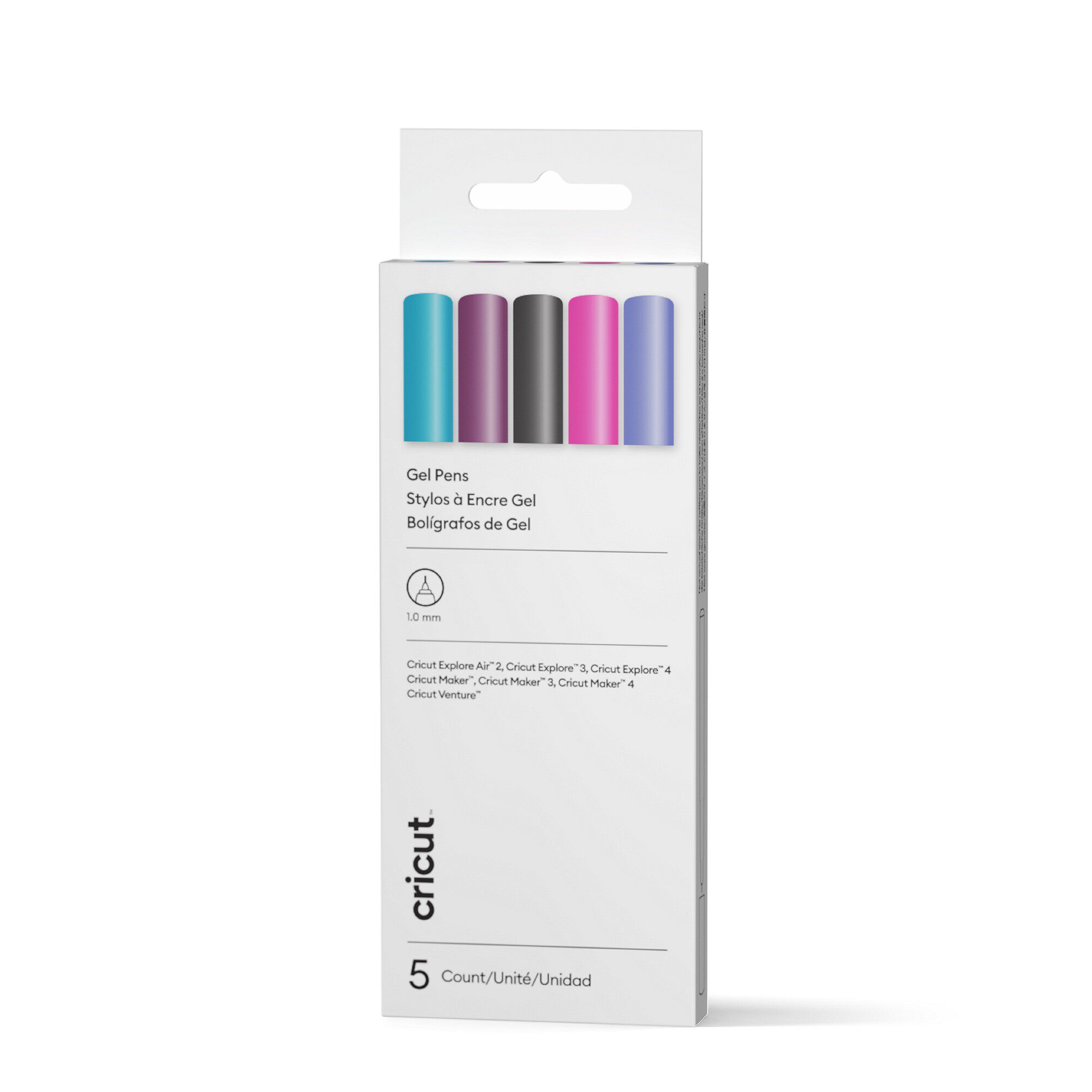 Cricut Gel Pen 1.0 mm | Peacock Sampler | 5 Count