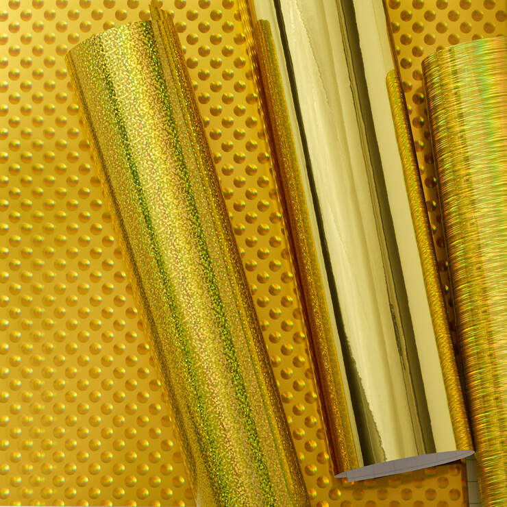 Vinyle holographique, collection Or - Permanent (6 unités) Vinyle holographique, collection Or - Permanent (6 unités)