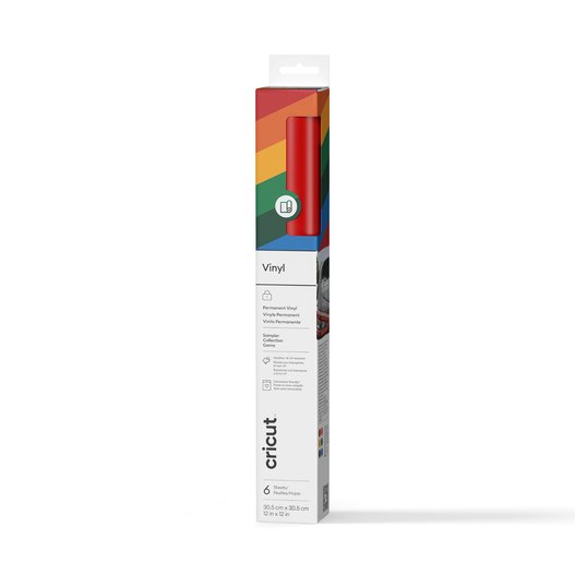 Vinyl – permanent, Musterset Knallige Farben (6 Stk.)