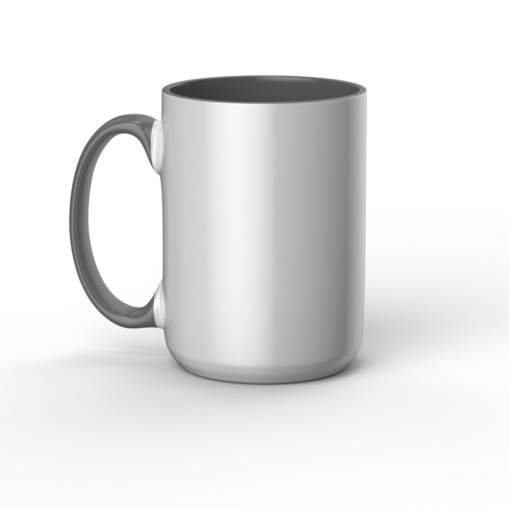 Taza Cricut Ceramic Mug 425 ml gris personalizable vista frontal