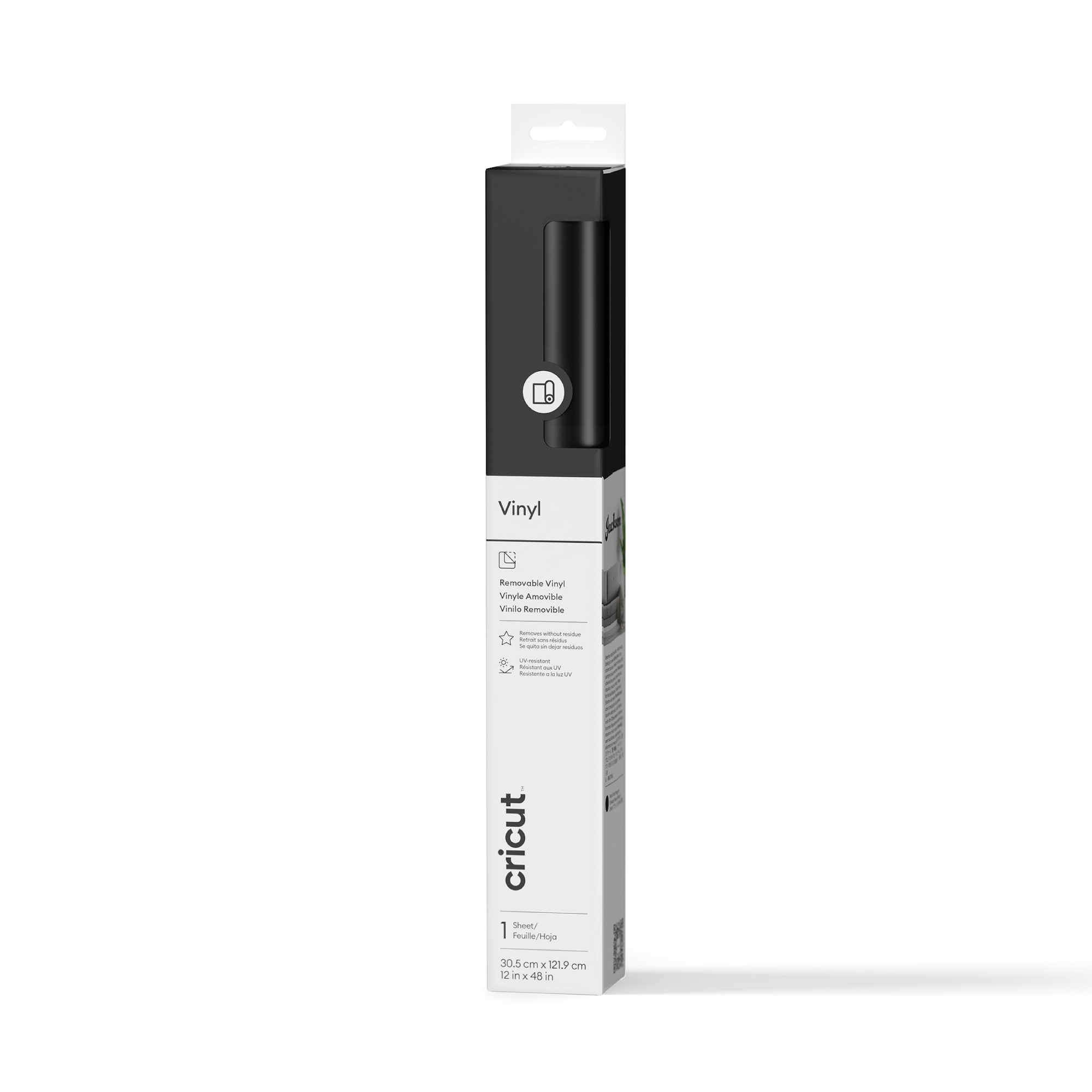 Cricut™ Vinyl | Removable (1.2m / 4 ft) | Black