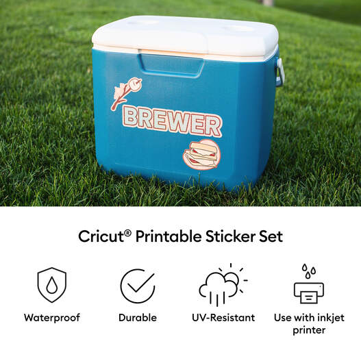 Printable Waterproof Holographic Sticker Set &ndash; A4 (10 ct)