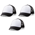 Cricut Trucker Hat, Black/White - 3ct