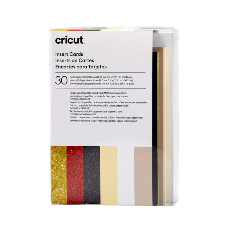 Cartes avec insert, collection Glitz & Glam - R40 (30 unités)