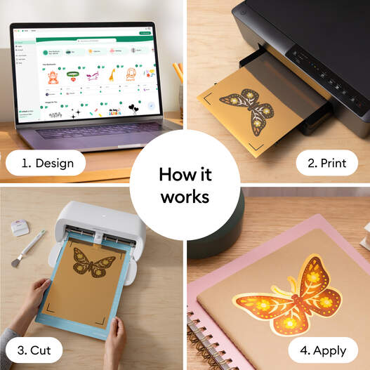 Cricut&trade; Printable Vinyl &ndash; A4 (20 ct), Gold