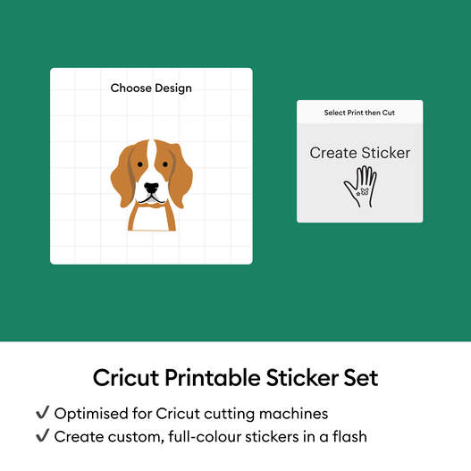 Printable Waterproof Holographic Sticker Set &ndash; A4 (10 ct)